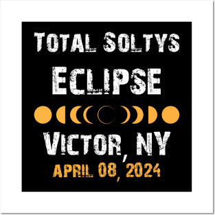 Total Soltys Solar Eclipse Victor NY 2024, 04.08.24 New York Posters and Art